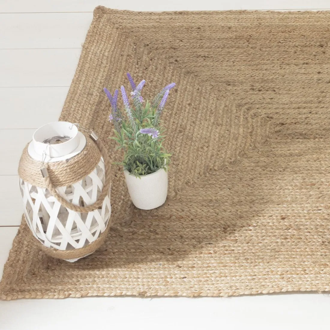 Tapis en Jute Couleur Naturel