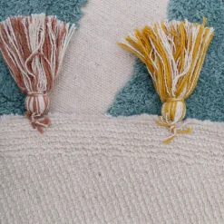 Tapis enfant arc en ciel avec pompons RAINBOW