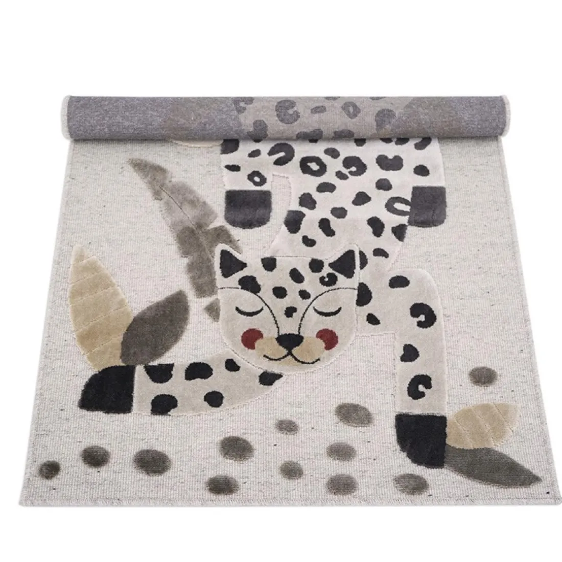 Tapis enfant LITTLE JAGUAR - ivoire
