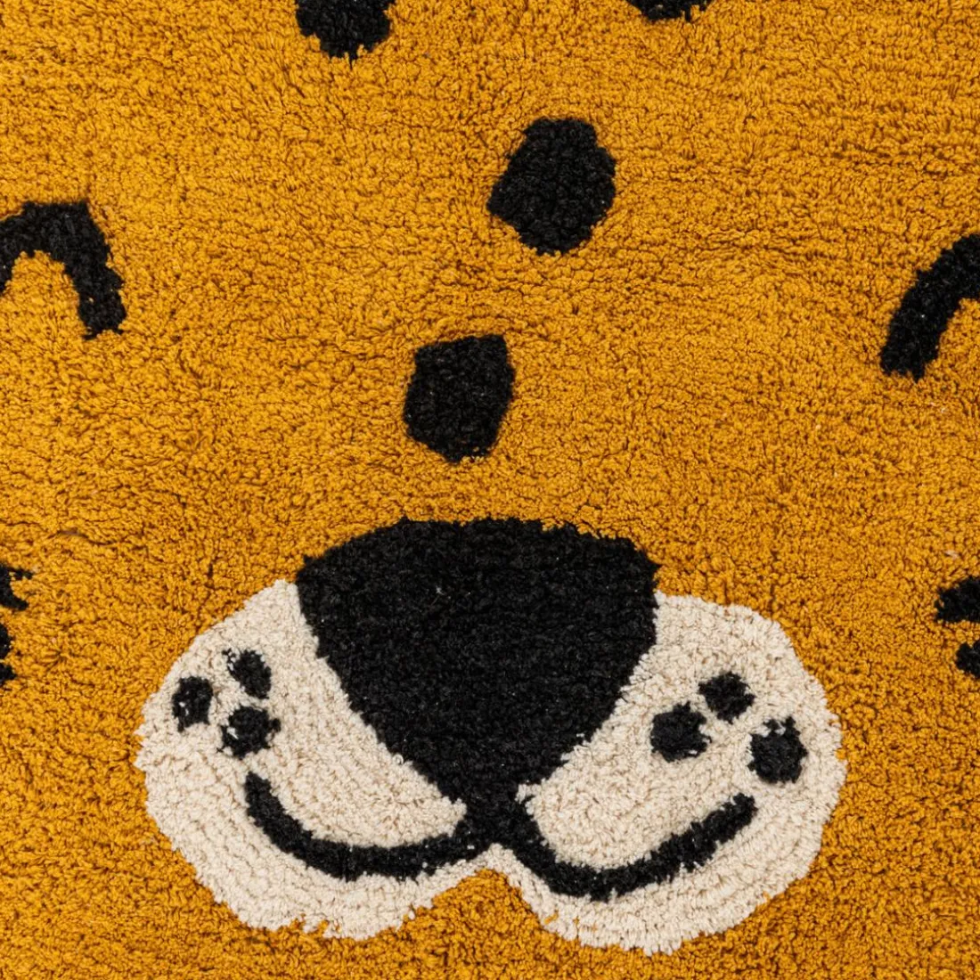 Tapis enfant léopard Kori Jaune ocre