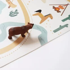 Tapis enfant parcours SUPER WESTERN en vinyl