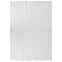 Tapis fausse fourrure 3D Zephy blanc