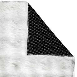 Tapis fausse fourrure 3D Zephy blanc