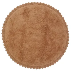 Tapis finition crochet PERLA marron