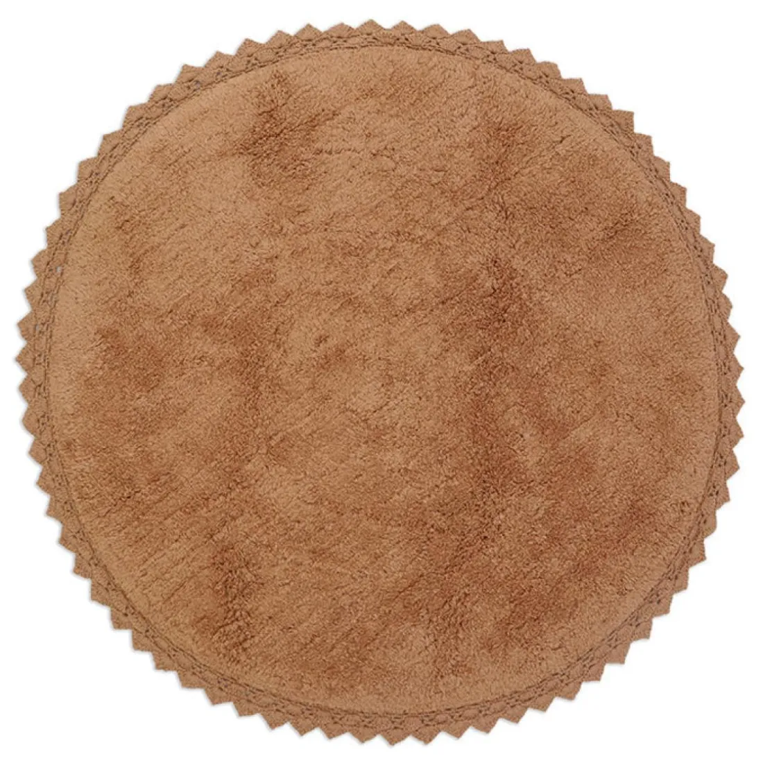 Tapis finition crochet PERLA marron