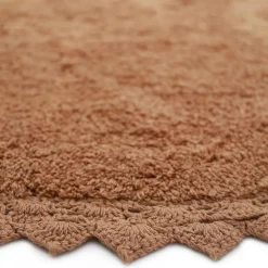 Tapis finition crochet PERLA marron