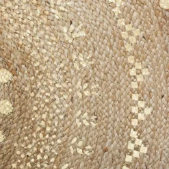 Tapis Juté Doré Brillant