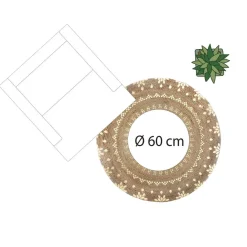 Tapis Juté Doré Brillant