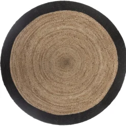 Tapis jute noir - Mood D120