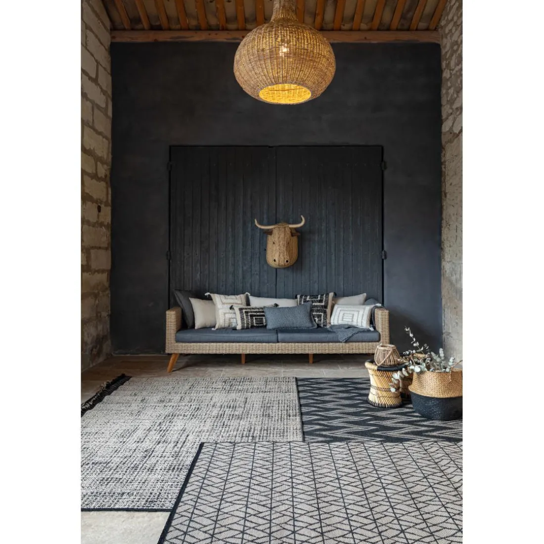 Tapis Lou 2 outdoor Naturel 160 x 230