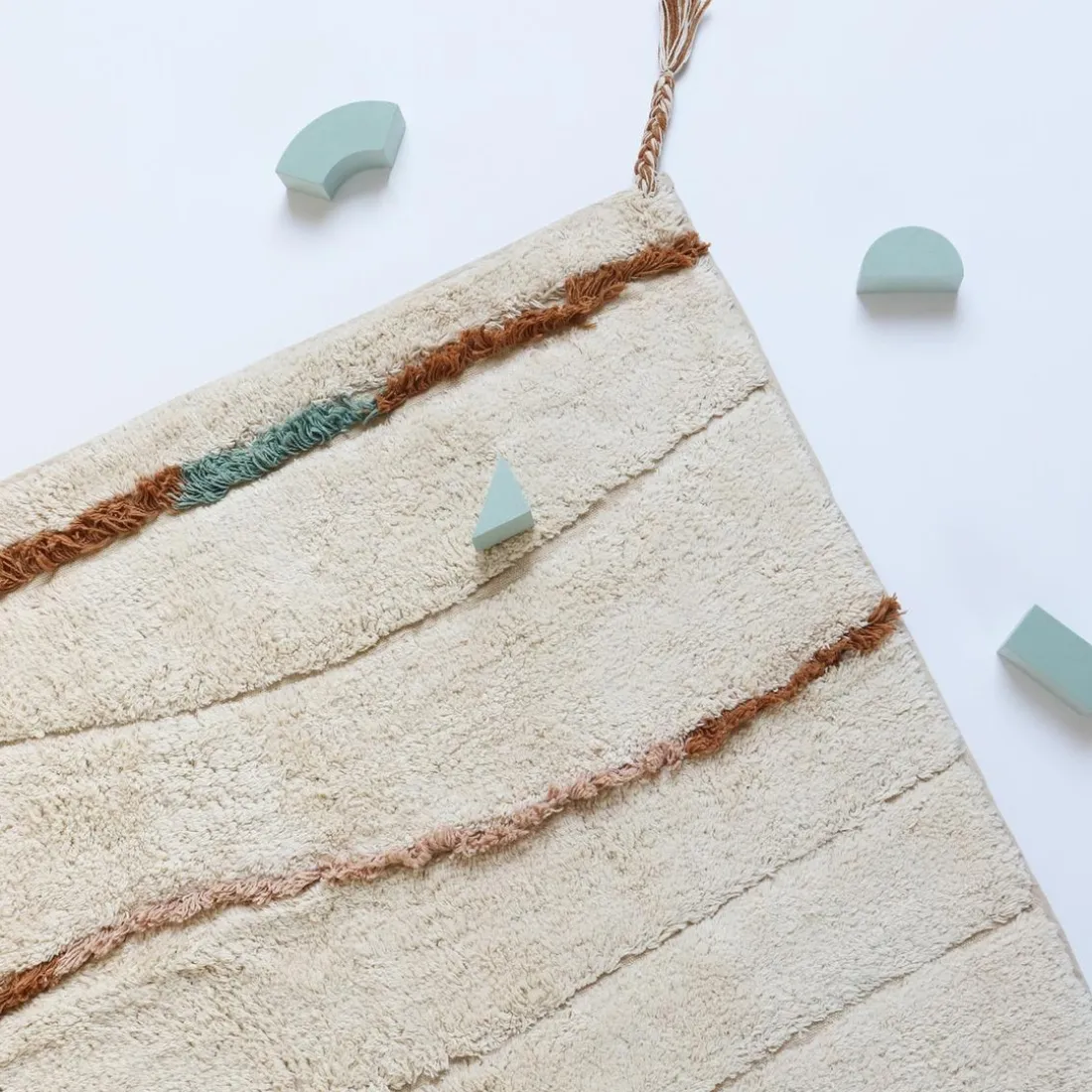 TAPIS M MULTICOLORE EN COTON