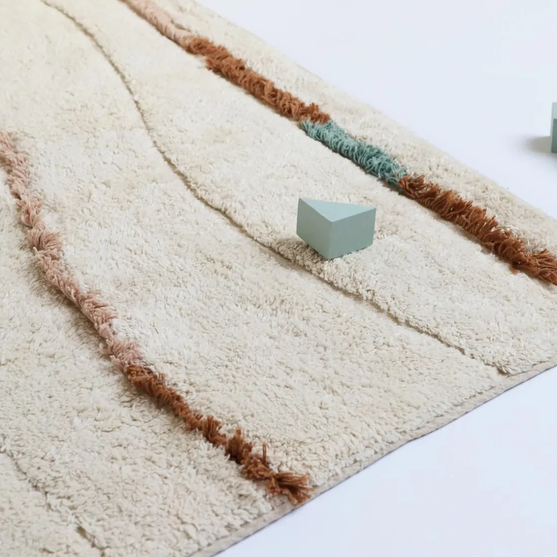 TAPIS M MULTICOLORE EN COTON