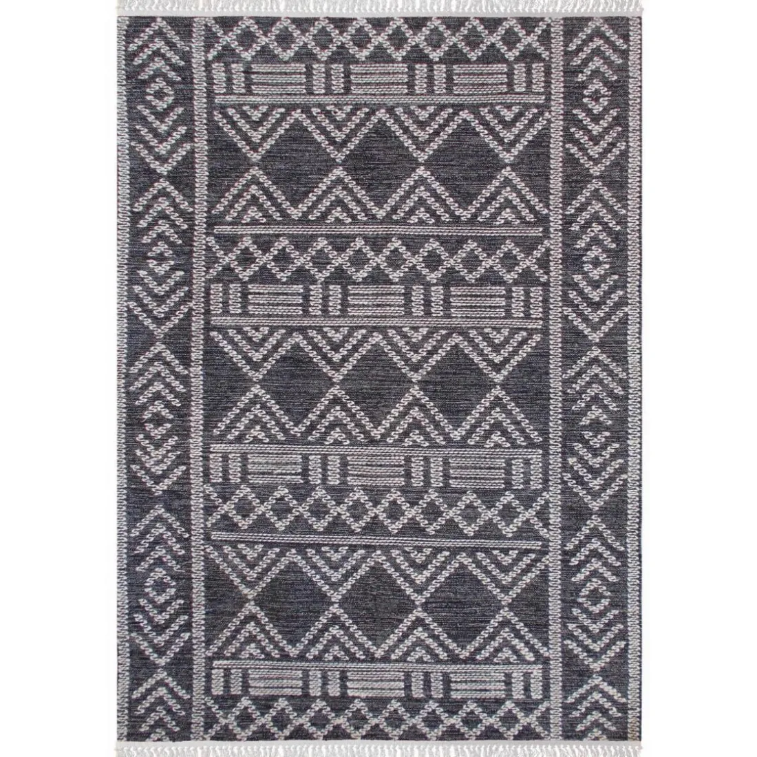 Tapis Maïs Charbon/ivoire 160 x 230