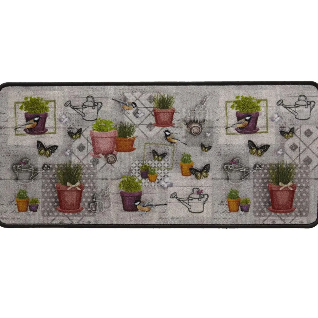 Tapis Multi Usages Gris ERBARIO