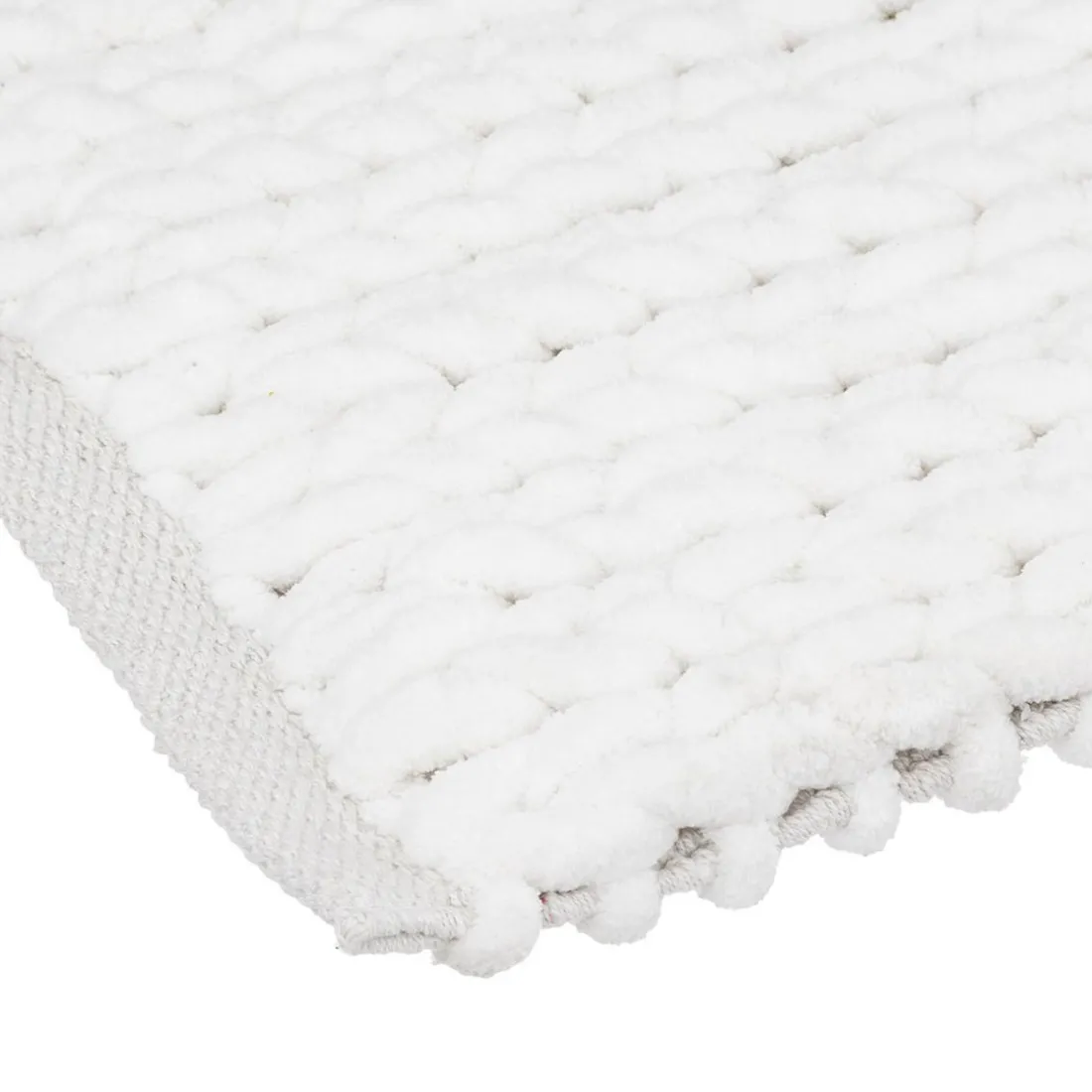Tapis Épais Uni 50 x 120 cm Blanc