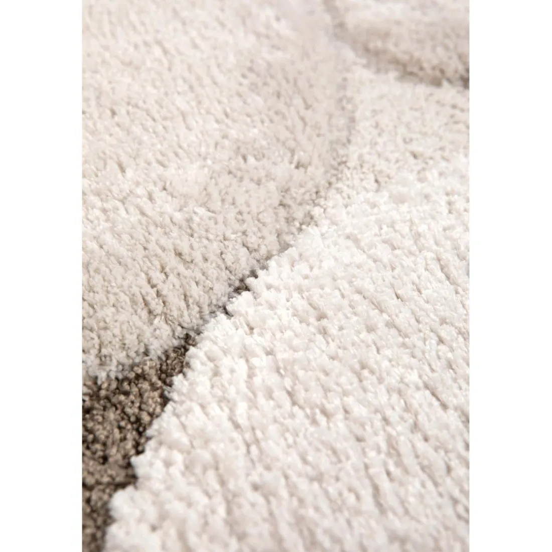 Tapis recyclé Yan Neige 160 x 230 x 2