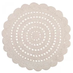 Tapis Rond ALMA Ecru