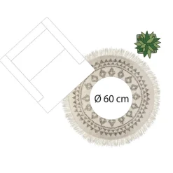 Tapis rond etnik D120
