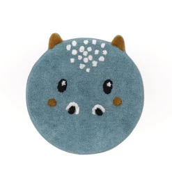 Tapis tufte HIPPO Gris en coton