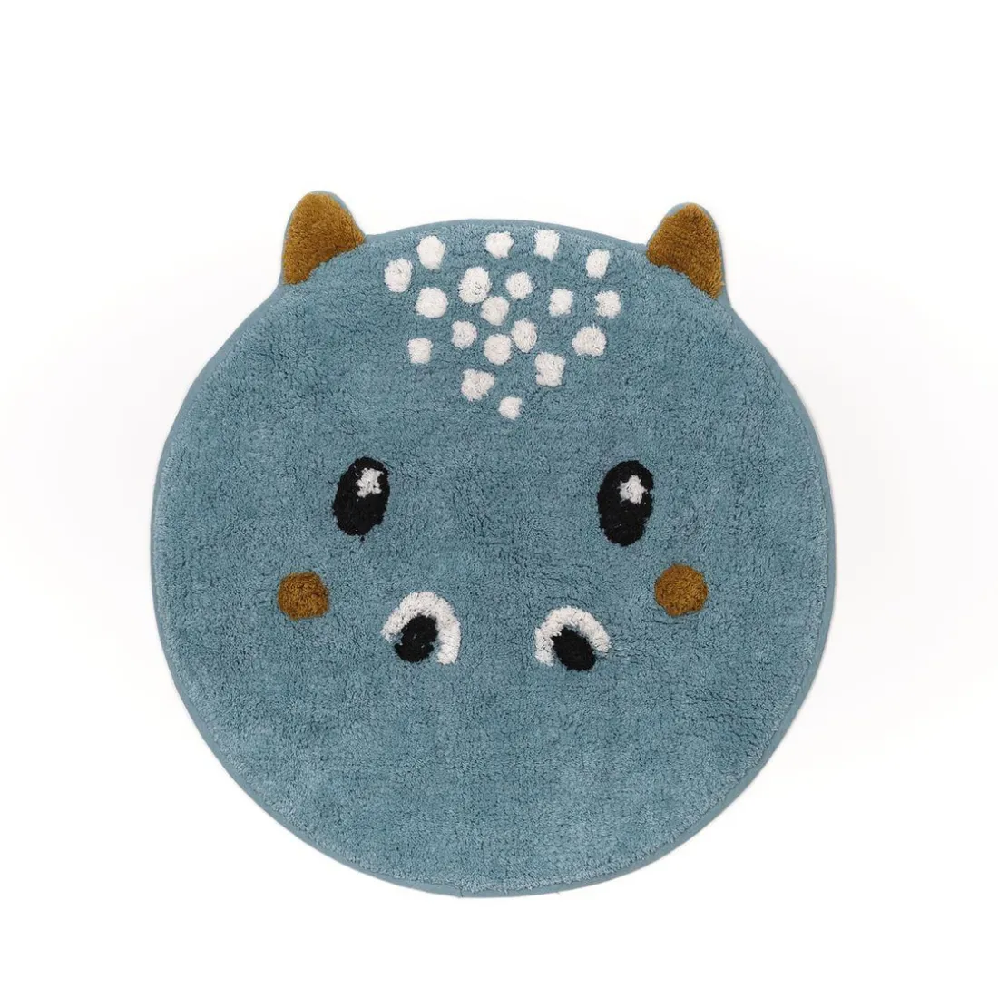 Tapis tufte HIPPO Gris en coton