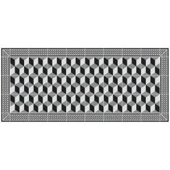 Tapis Vinyle Mosaïque noir Boîte 50x112