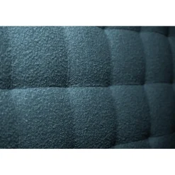 Tete de lit Capitonnee Bouclette Bleue rembourre