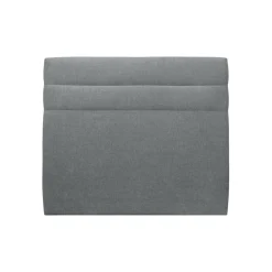Tete de lit Lignes Tissu Gris anthracite