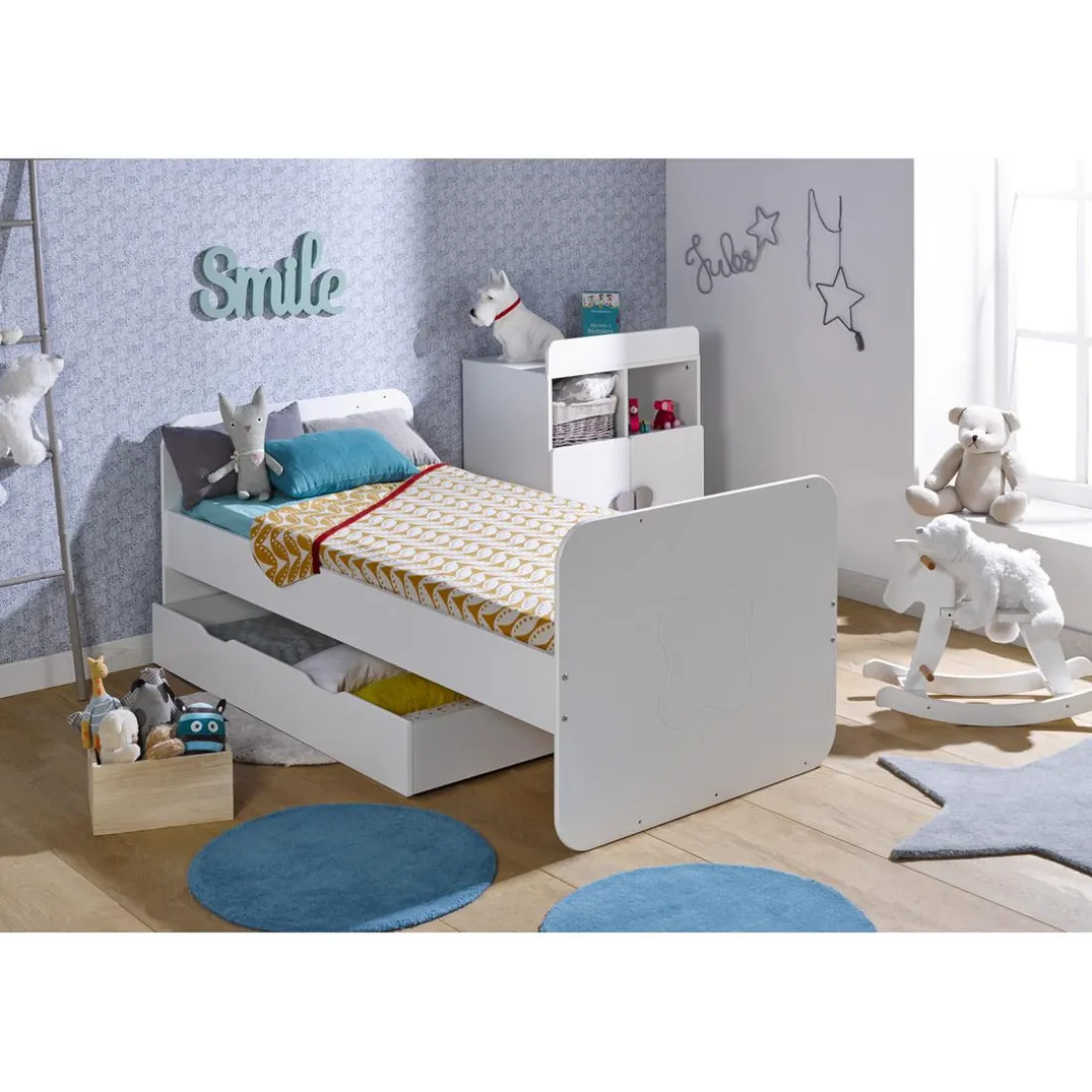 Tiroir de rangement sous lit bébé MADRID