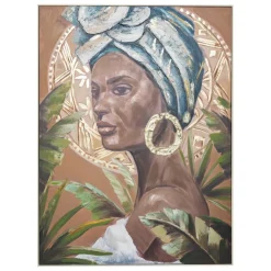 Toile peinte encadrée