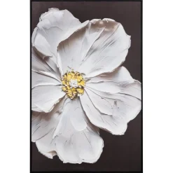 Toile peinte encadrée Mao noir et blanc