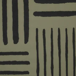 Toile peinte encadrée Roshan vert