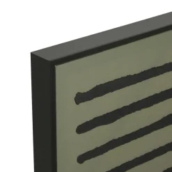 Toile peinte encadrée Roshan vert