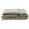 Tour de lit en gaze de coton VERT SAUGE