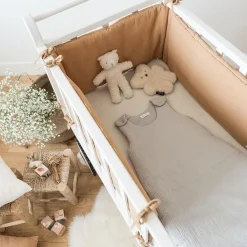 Tour de lit en gaze de coton CAMEL