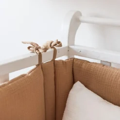 Tour de lit en gaze de coton CAMEL