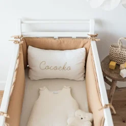 Tour de lit en gaze de coton CAMEL