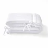 Tour de lit en gaze de coton BLANC