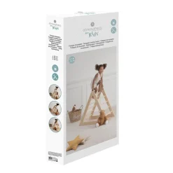 Triangle d'escalade enfant, pin, 80x93 cm