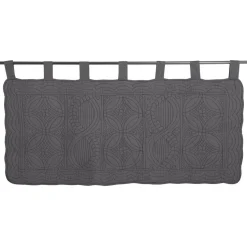 Tête de lit en boutis uni coton - Gris