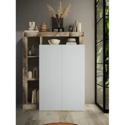 Unité de stockage 2 portes multifonctionnelle