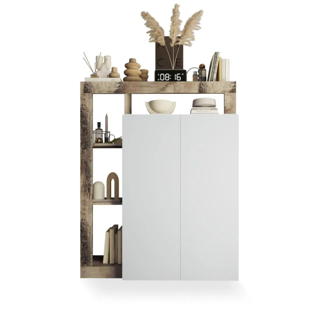 Unité de stockage 2 portes multifonctionnelle
