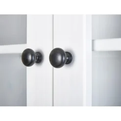 Vaisselier 4 portes en bois Massif Blanc