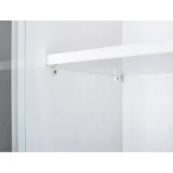 Vaisselier 5 portes en Bois Massif Blanc