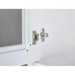 Vaisselier 5 portes en Bois Massif Blanc