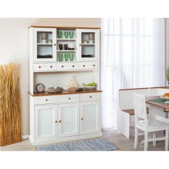 Vaisselier 5 portes en Pin Massif