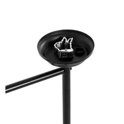 Valet acier laqué noir