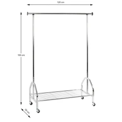 Valet de chambre acier chromé