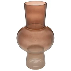 Vase ambre en verre