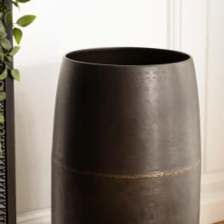 Vase en Acier couleur Bronze cuivré JOHAN