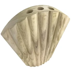 Vase en bois QUICO en forme coquillage
